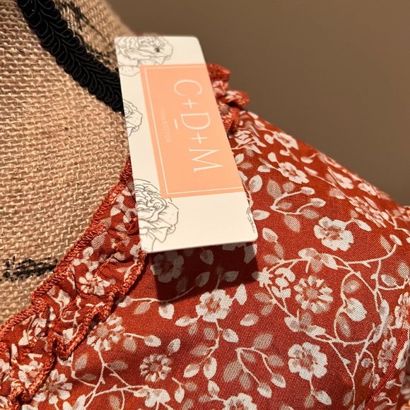 C + D + M CDM BOUTIQUE WOMENS DRESS IN SZ L…NWT…SLIGHTLY LONGER IN BACK..SO CUTE - Picture 3 of 8